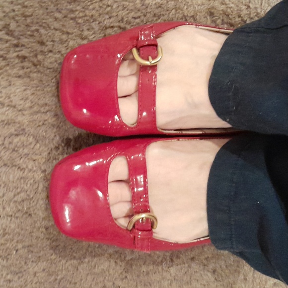 Cute bright pink Coach ballet flats size 6.5B - Picture 7 of 7